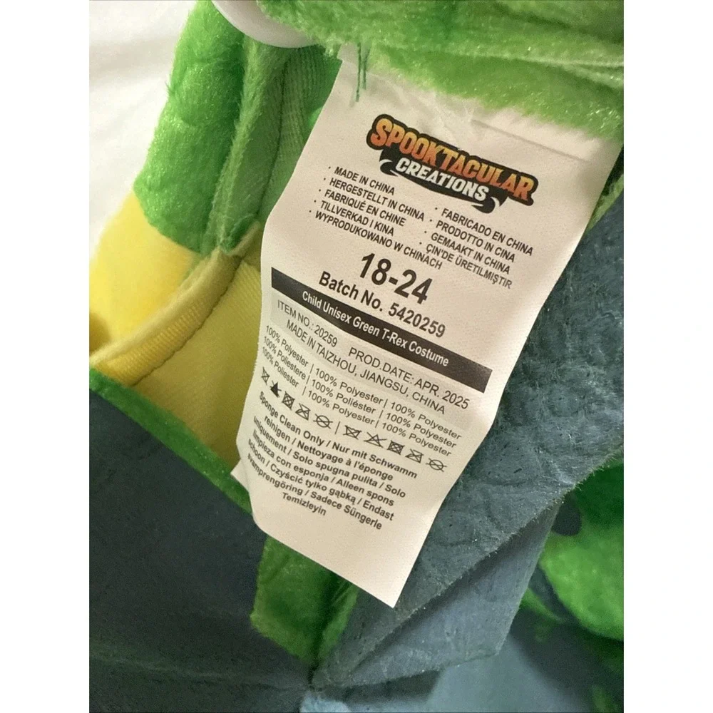 Spooktacular Creations Halloween T-Rex Costume Kids, 18-24 Mos NWOT